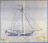 Tekening Zeeschouw 7.50 over de borden van D. Vlaanderen